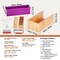 Soap Making Kit with Bamboo Cutting Box, Silicone Mold, Stainless Steel Cutters & 205 Accessories for DIY Handmade Soap Bars